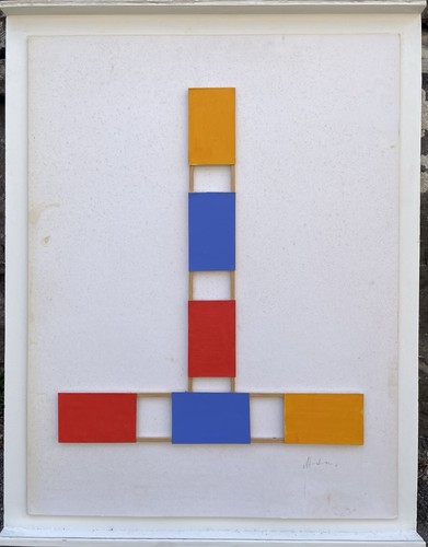 Albert chubac signé collage - signé,