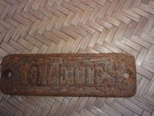 Antique Cast Iron TOILETS Plate
