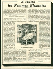 Antique 1908 Elegant Women Psyche Bread Mirror Advertising Magazine Issue