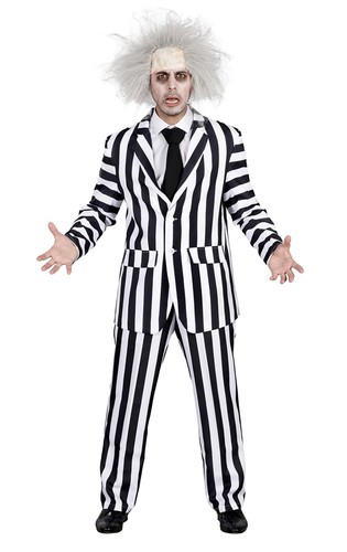 Costume adulte rayé noir - costume, et