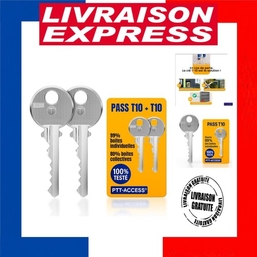 Clé pass ptt t10 - clé, lot