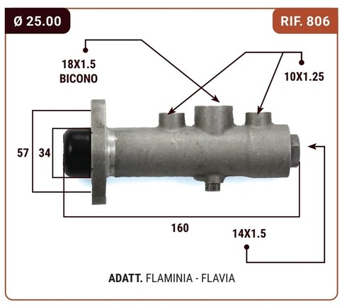 Pompe frein lancia - frein, flaminia