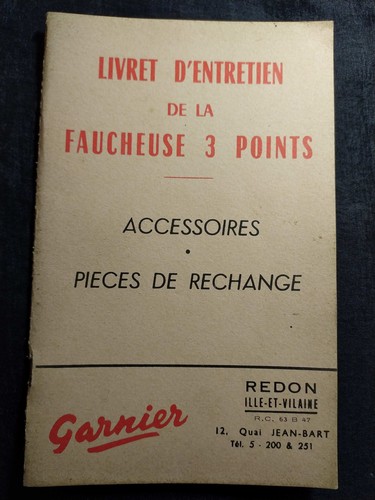 Rare livret entretien - rare, **