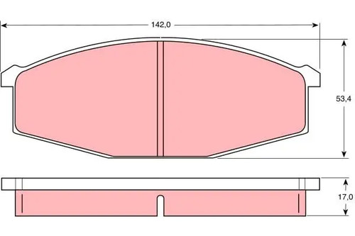 Plaquettes frein gdb747 trw - gdb747,