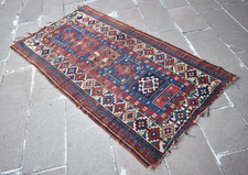 Fabulous Antique Caucasian Rug 43'' x 80'' Collector Item Great Color Kazak Rug