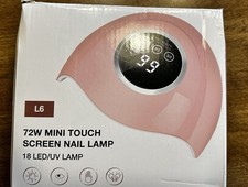 72W UV LED Nail Lamp Light Dryer for Nails Gel Polish with 18 Beads 3 Timer Sett