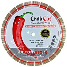 Disque De Découpe En Diamant 350 Béton Granit Diamant BIG15 - 15Mm Segment Turbo