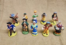 Vtg 10 Paul Fouque Santons Provence Terracotta Nativity Figurines 2.5" Tall