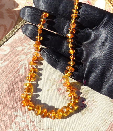 Ancien petit collier ambre - ancien,