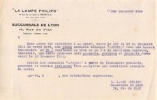 1926 LA LAMPE PHILIPS A LYON