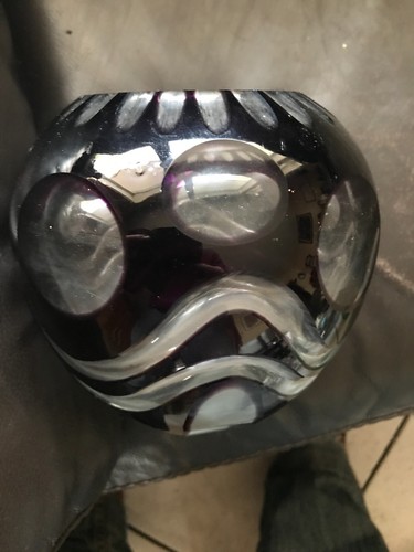 Vase verre val saint lambert - vase,