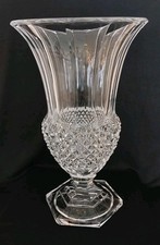 Davis By Val St. Lambert 10 Inch Vase Belgium 1950 -1959 Beautiful Crystal 