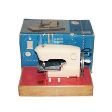Antique Small Boxed Sewing Machine / Toy