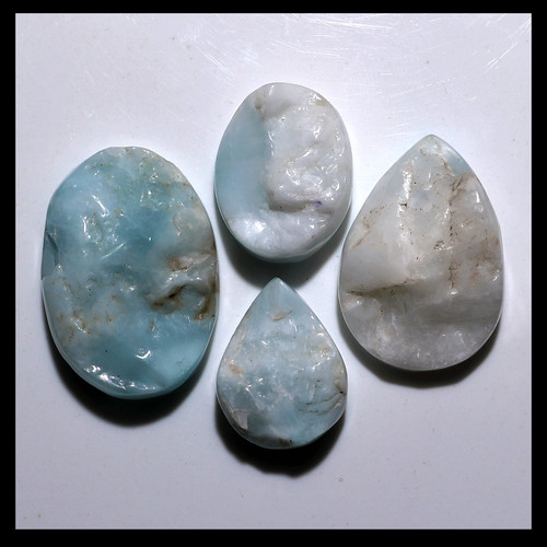Cabochons larimar drusy sky - larimar,