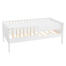 Lit d'enfant blanc naturel