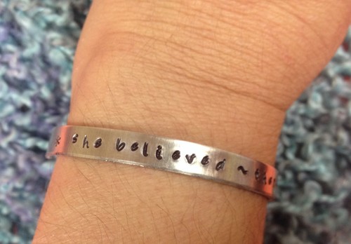 She believed therefore - believed,