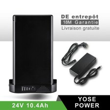 24V10.4Ah E-Bike Batterie de Vélo Electrique avec Chargeur Pour 250W/350W Moteur