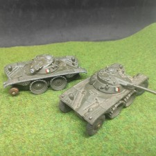Dinky Toys Military No. 80A 2 Tanks EBR Panhard WWII