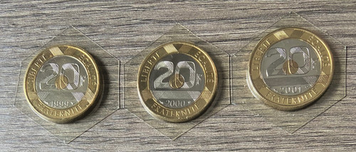 Pieces francs sous - 3,