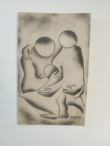 Tableau signé nsingi - tableau,