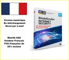 Avec CB - BITDEFENDER Internet Security 1 PC 1 An Licence ESD envoyée par mail
