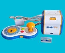 Console VTech Storio TV + Manette + Pack Jeux + Câbles – TBE – Réinitialisée FR