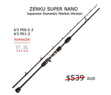 Hamachi Zenku JDM Jig 6'2 PE1 - 3 10 - 30lb Japanese jigging casting fishing rod
