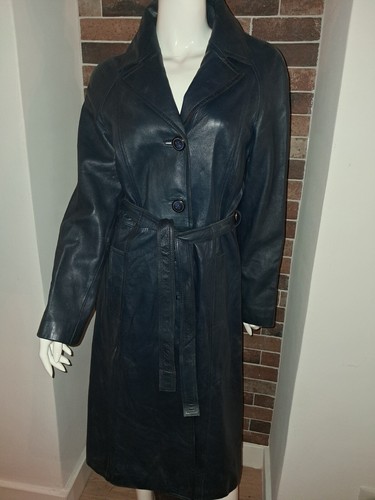 Trench vintage cuir - en,