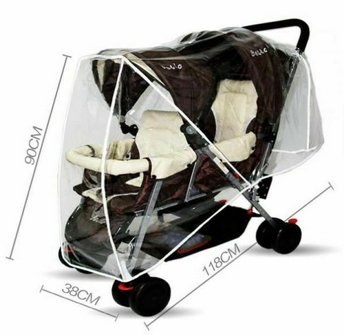Housse pluie poussette double - housse,