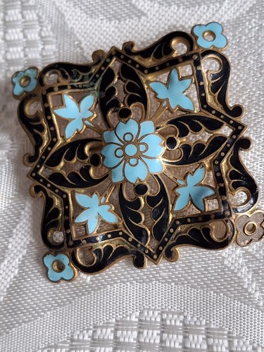 Ancienne broche émaillée 19 - ,