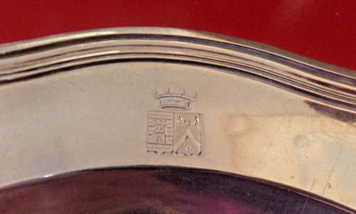 Plat argent aux belles - plat,