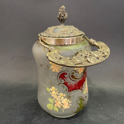 Pot biscuits verre peint - en,