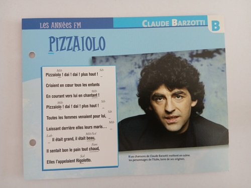 Carte fiche claude barzotti - carte,