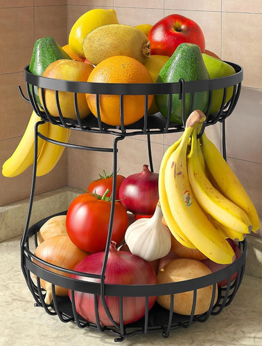 Tier large fruit basket for - tier,