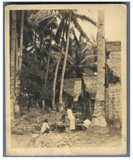 Leigh Hoffman, Indonesia, Java, Street vendor in Batavia (Jakarta)  Vintage silv