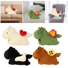Peluche Cheval Confortable et Mignonne Mascotte Poney pour Adultes, Garçons,