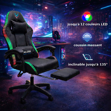 Fauteuil gaming led avec - fauteuil,