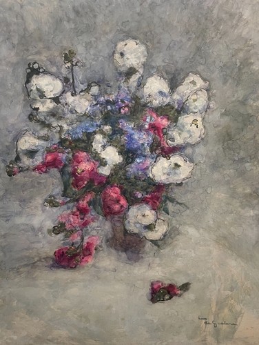 Bouquet fleurs aquarelle - de, fleurs,