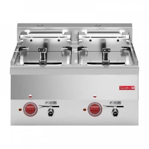 Friteuse inox double