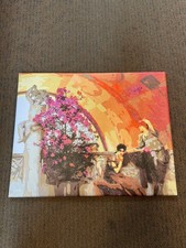 Original Italian Villa Fresco Museum Flowers in Bloom Oil Painting 16x20
