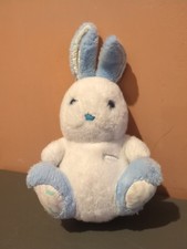 peluche lapin boulgom bleu