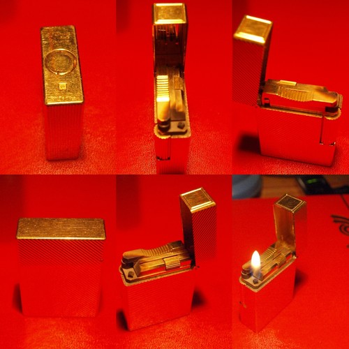 Briquet dupont plaqué or - briquet, st