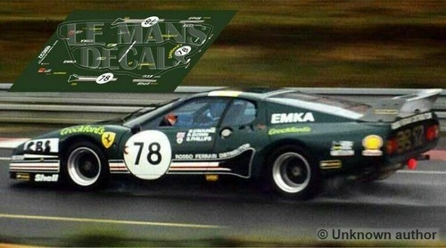 Décal ferrari 512 mans - décal,