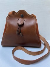 Sac bourse cuir marron fauve
