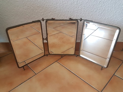 Miroir ancien barbier - miroir,