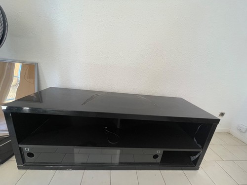 Meuble noir laque - noir, etat