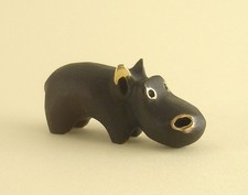 Walter BOSSE Vienna Stylish Standing HIPPO Patinated Brass Mojo Modernism