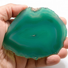 Tranche D'agate Vert 100 mm