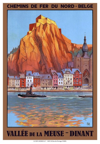 Affiche chemin fer nord - fer,