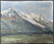 Tableau Ancien Huile Paysage